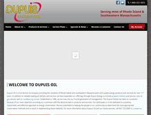 Tablet Screenshot of dupuisenergy.com